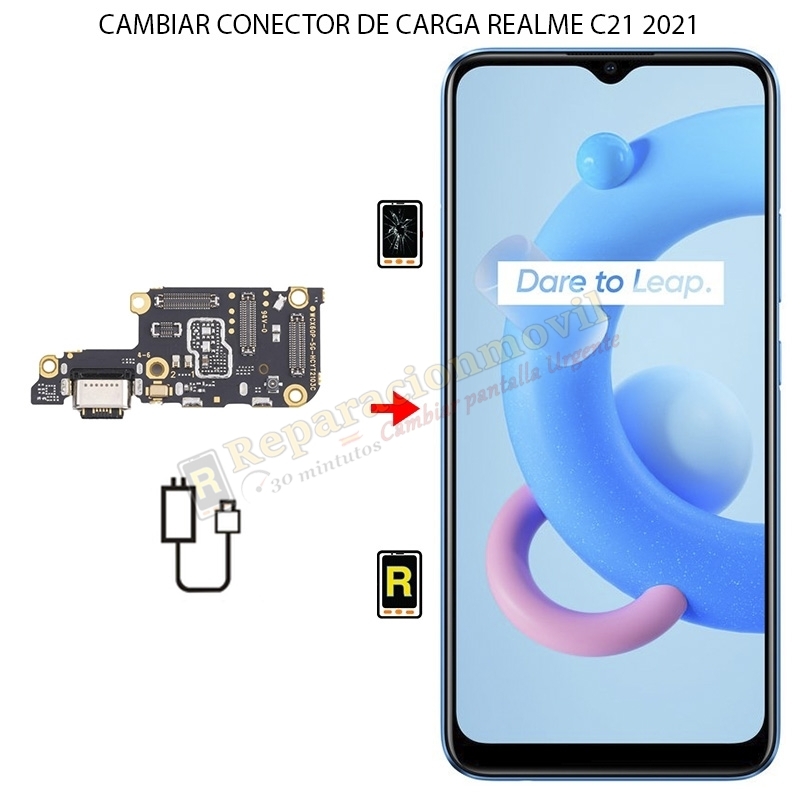 Cambiar Conector de Carga Realme C21 2021