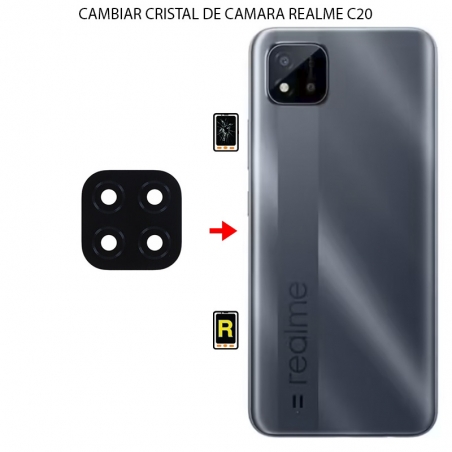 Cambiar Cristal Cámara Trasera Realme C20