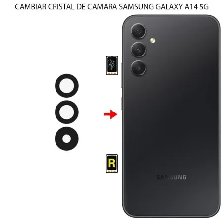 Cambiar Cristal Cámara Trasera Samsung Galaxy A14 5G