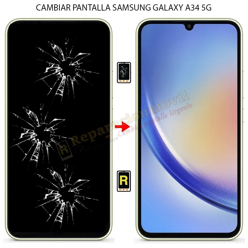 Cambiar Pantalla Samsung Galaxy A34 5G