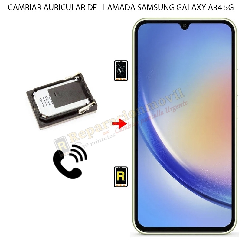 Cambiar Auricular de Llamada Samsung Galaxy A34 5G