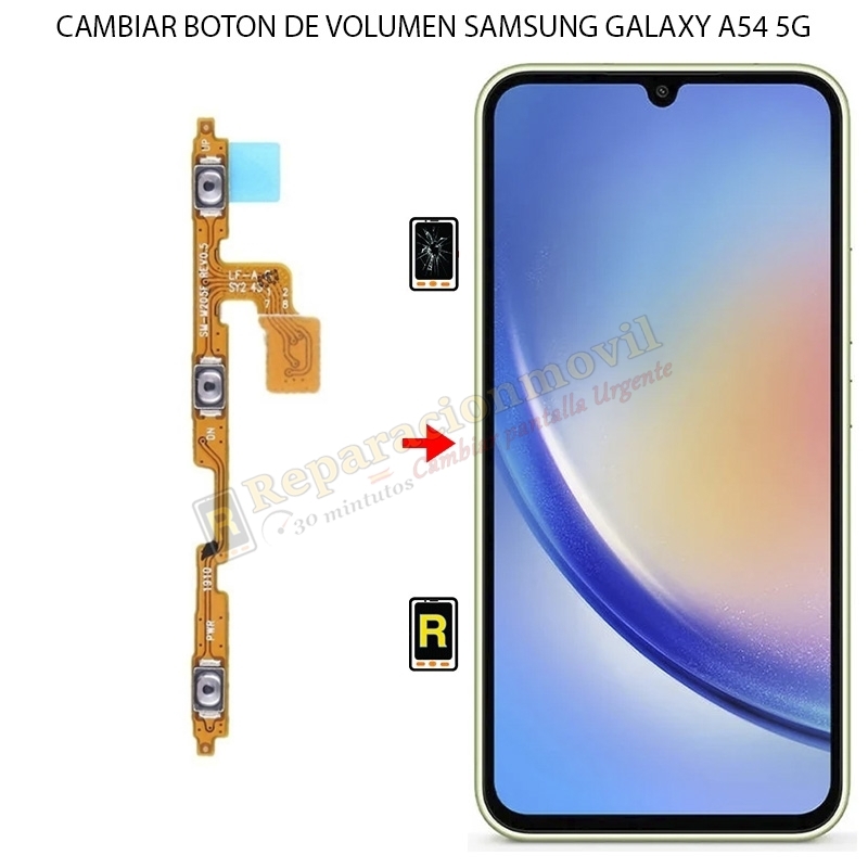 Cambiar Botón de Volumen Samsung Galaxy A54 5G