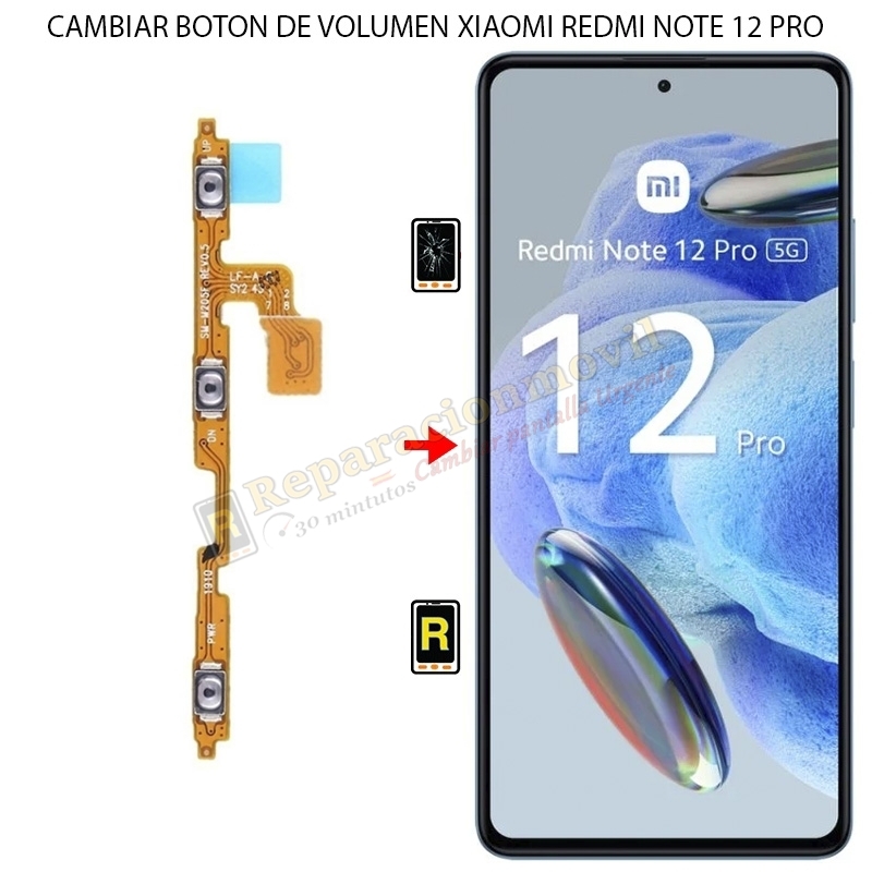 Cambiar Botón de Volumen Xiaomi Redmi Note 12 Pro