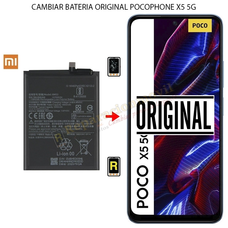Cambiar Batería Original Xiaomi Poco X5 5G