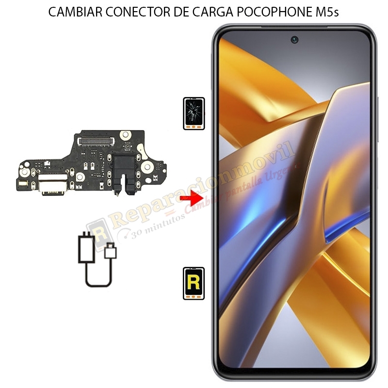Cambiar Conector de Carga Xiaomi Poco M5s