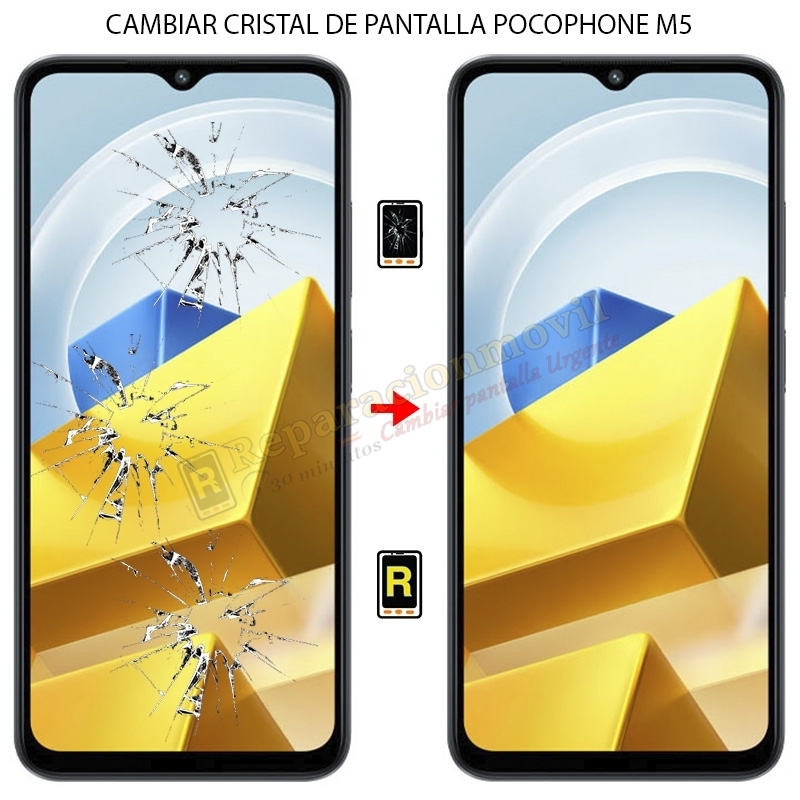 Cambiar Cristal de Pantalla Xiaomi Poco M5