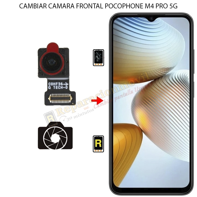 Cambiar Cámara Frontal Xiaomi Poco M4 Pro 4G