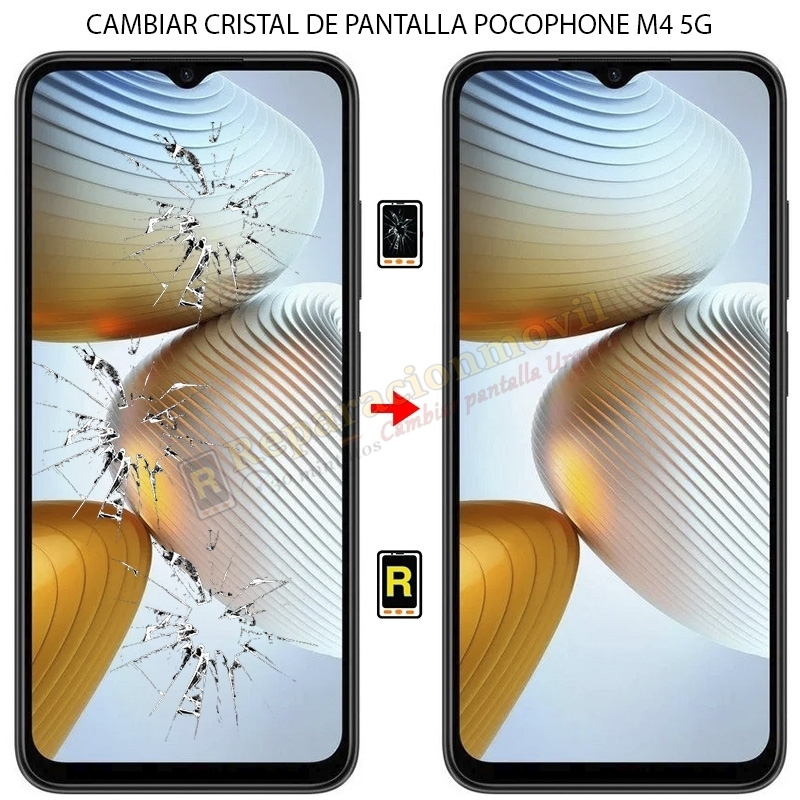 Cambiar Cristal de Pantalla Xiaomi Poco M4 5G