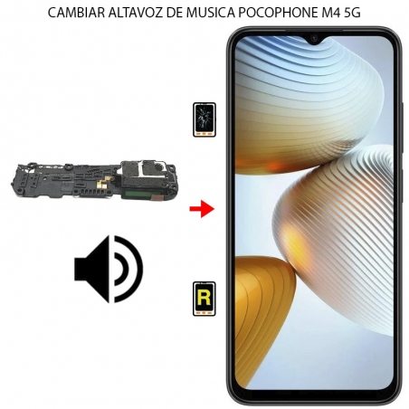 Cambiar Altavoz de Música Xiaomi Poco M4 5G