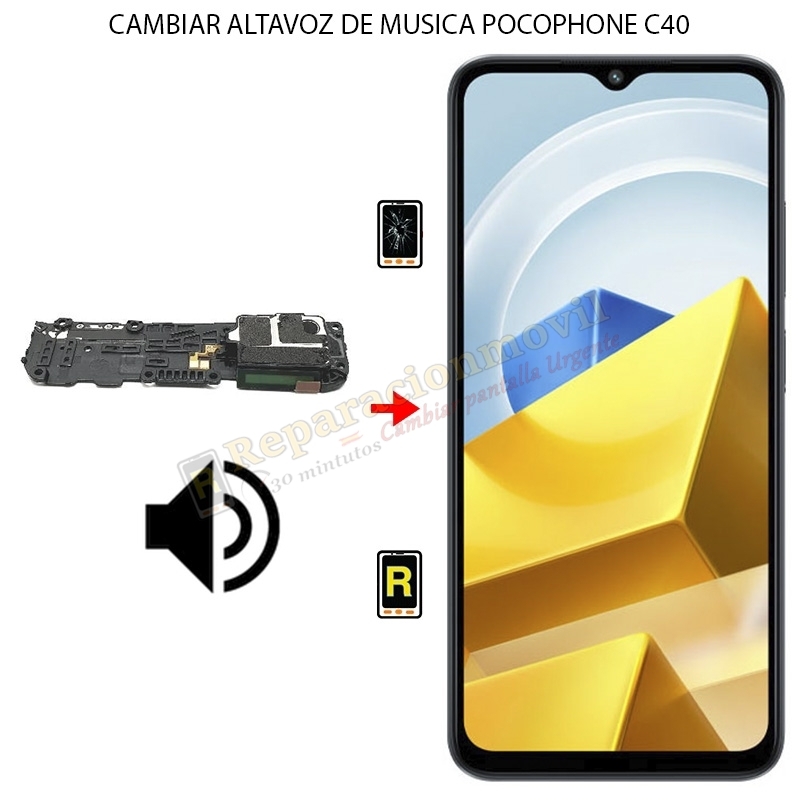 Cambiar Altavoz de Música Xiaomi Poco C40