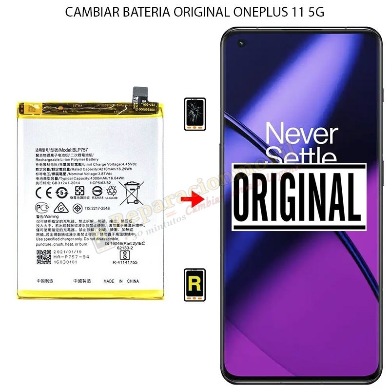 Cambiar Batería Original OnePlus 11 5G