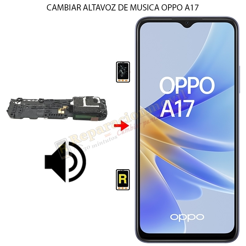 Cambiar Altavoz de Música Oppo A17