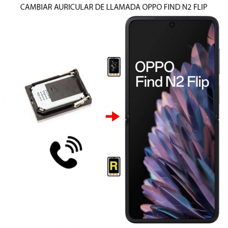 Cambiar Auricular de Llamada Oppo Find N2 Flip