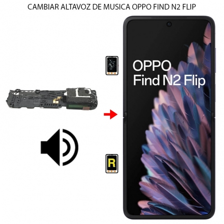 Cambiar Altavoz de Música Oppo Find N2 Flip