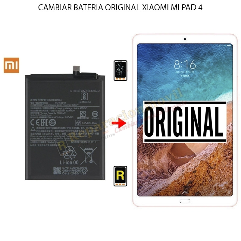 Cambiar Batería Original Xiaomi Mi Pad 4