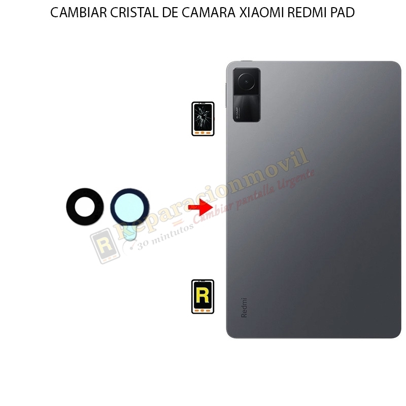 Cambiar Cristal Cámara Trasera Xiaomi Redmi Pad