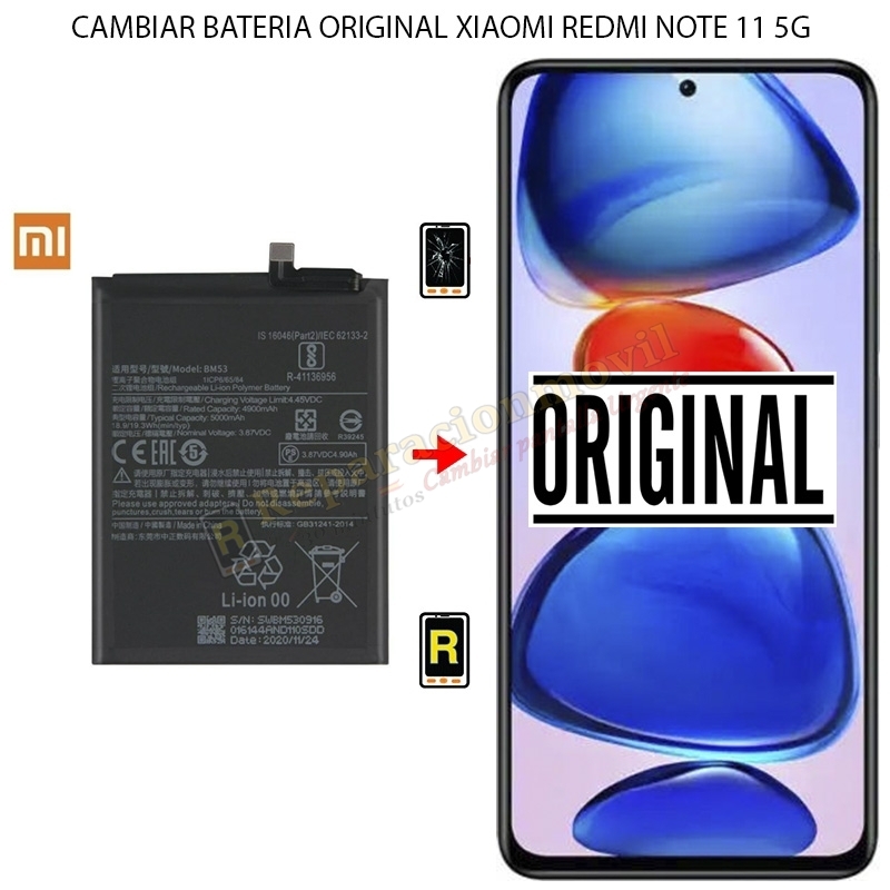 Cambiar Batería Original Xiaomi Redmi Note 11 5G