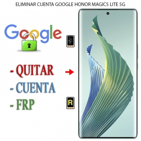 Eliminar Contraseña y Cuenta Google Honor Magic 5 Lite 5G