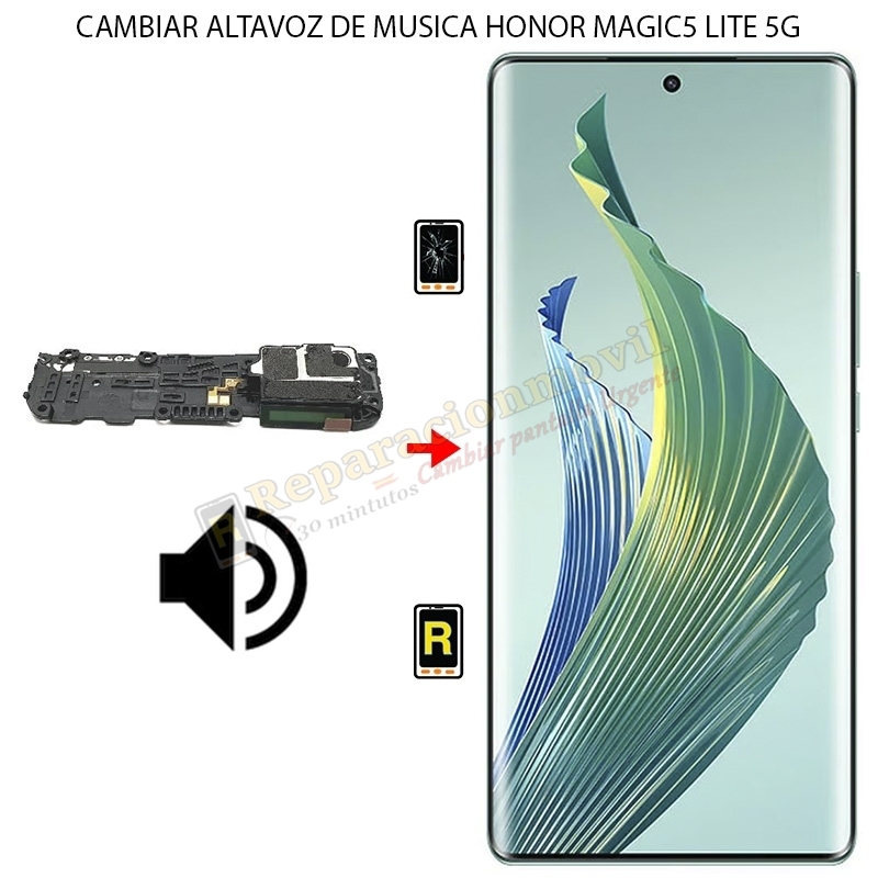 Cambiar Altavoz de Música Honor Magic 5 Lite 5G