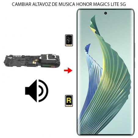 Cambiar Altavoz de Música Honor Magic 5 Lite 5G