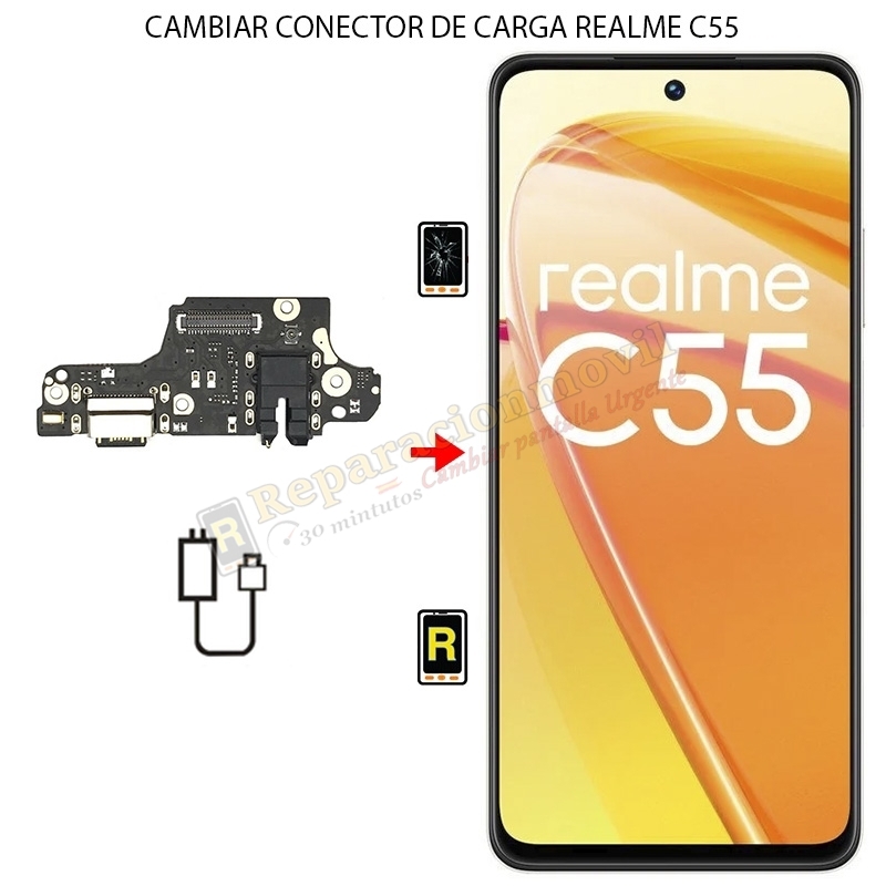 Cambiar Conector de Carga Realme C55