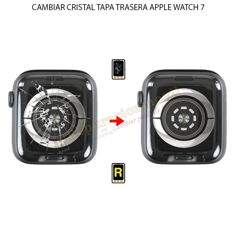 Cambiar Cristal Tapa Trasera Apple Watch 7 (41MM)