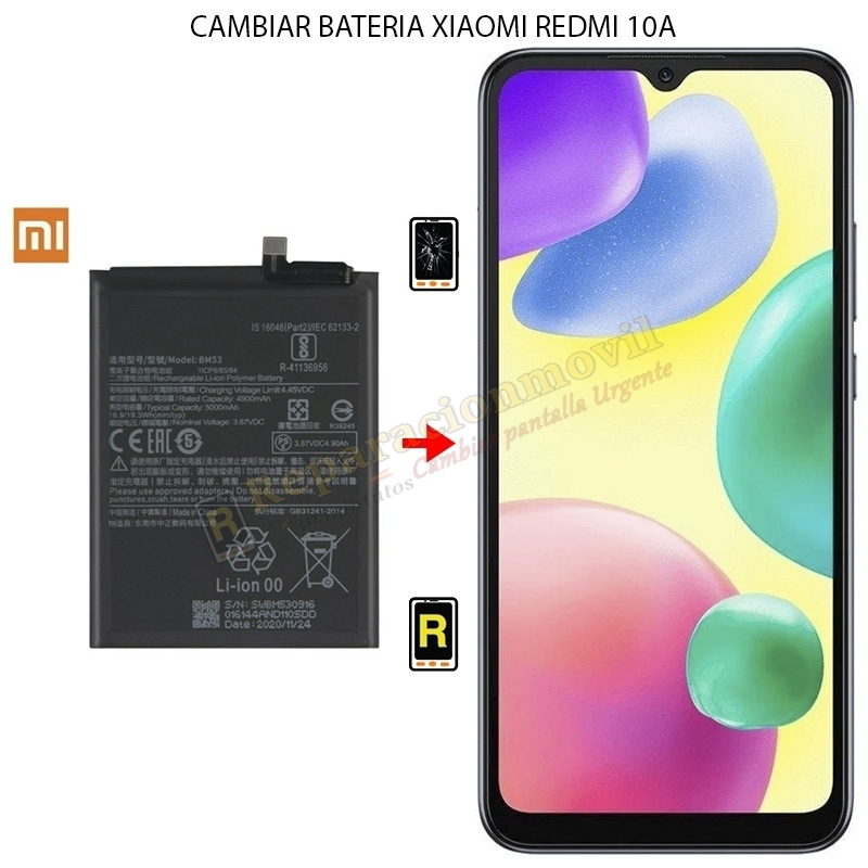 Cambiar Batería Xiaomi Redmi 10A