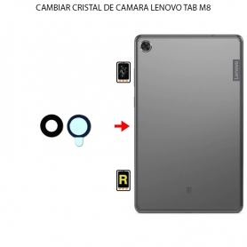 Cambiar Cristal Cámara Trasera Lenovo Tab M8