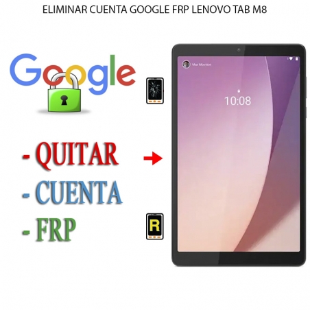 Eliminar Contraseña y Cuenta Google Lenovo Tab M8 FHD