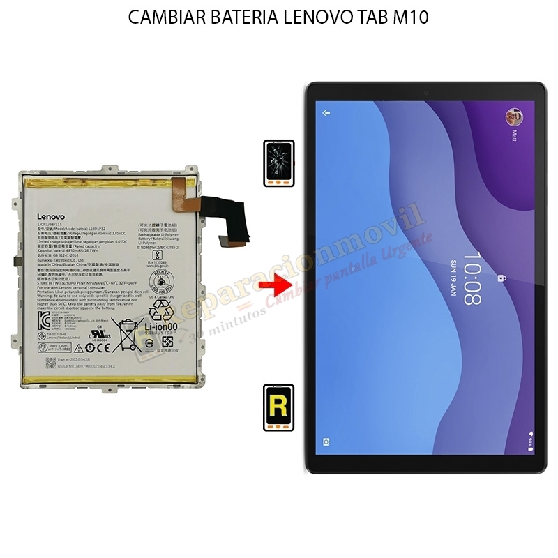 Cambiar Batería Lenovo Tab M10 HD Gen 2