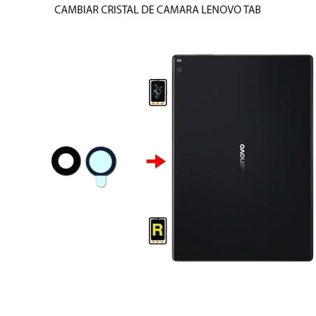 Cambiar Cristal Cámara Trasera Lenovo Tab 2 A10-70
