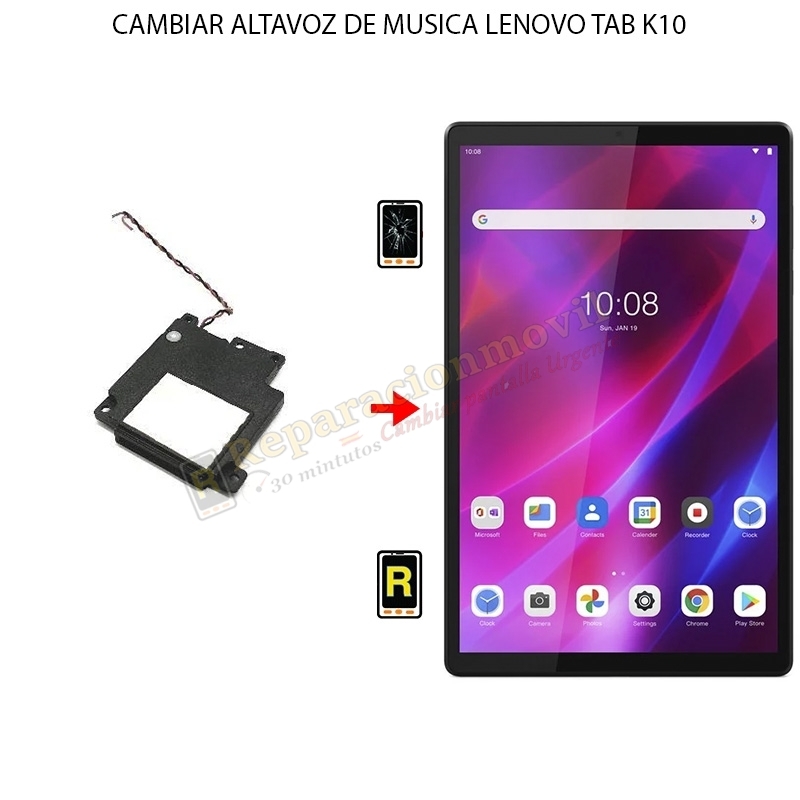 Cambiar Altavoz De Música Lenovo Tab K10