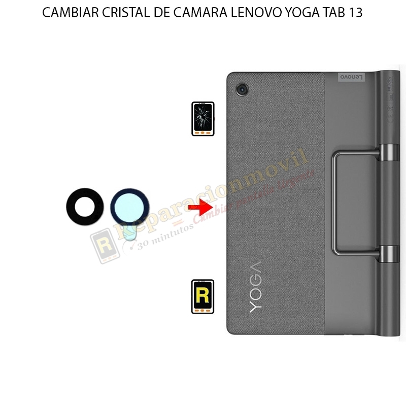 Cambiar Cristal Cámara Trasera Lenovo Yoga Tab 13