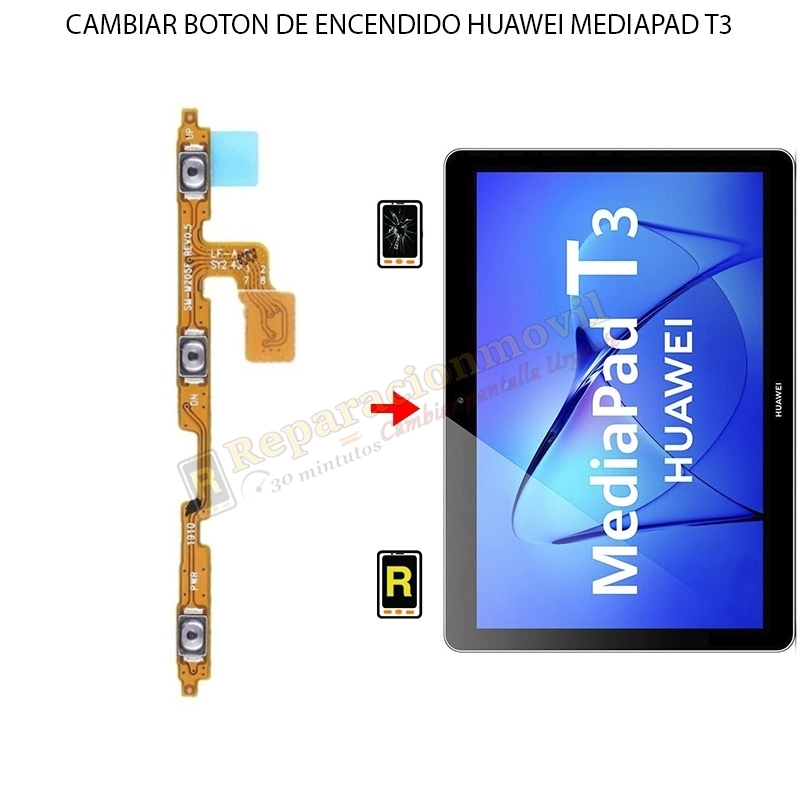 Cambiar Botón De Encendido Huawei MediaPad T3 10