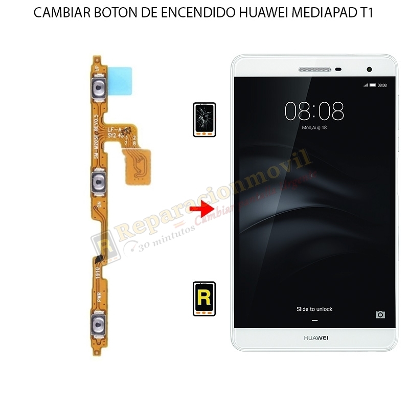 Cambiar Botón De Encendido Huawei MediaPad T1 7.0 Plus