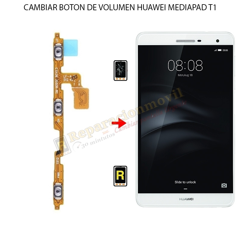 Cambiar Botón De Volumen Huawei MediaPad T1 7.0 Plus