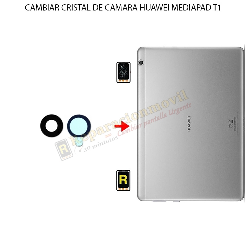 Cambiar Cristal Cámara Trasera Huawei MediaPad T1 8.0