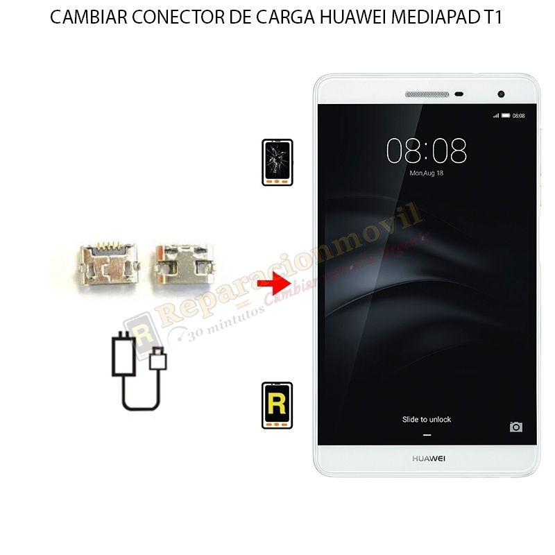 Cambiar Conector De Carga Huawei MediaPad T1 8.0