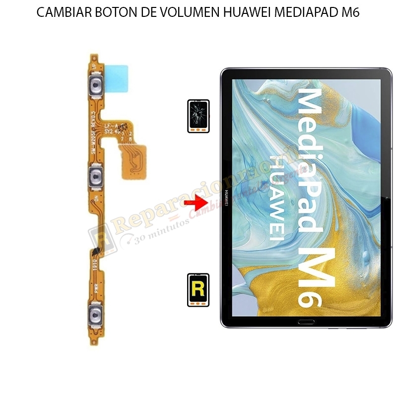 Cambiar Botón De Volumen Huawei MediaPad M6 10.8