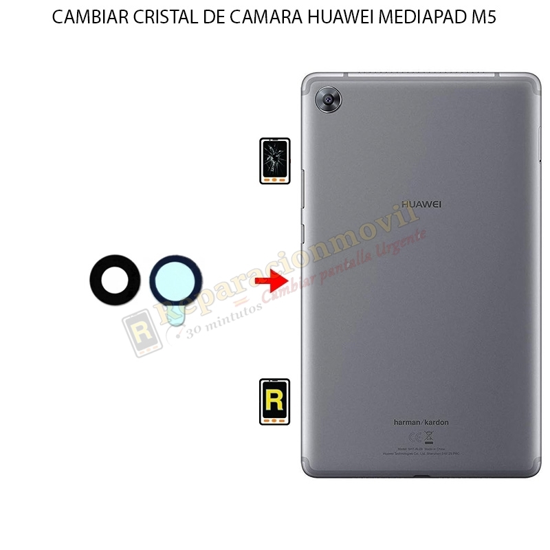 Cambiar Cristal Cámara Trasera Huawei MediaPad M5 8