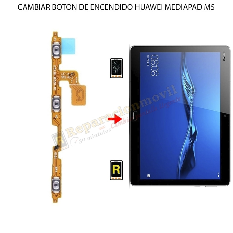 Cambiar Botón De Encendido Huawei MediaPad M5 8