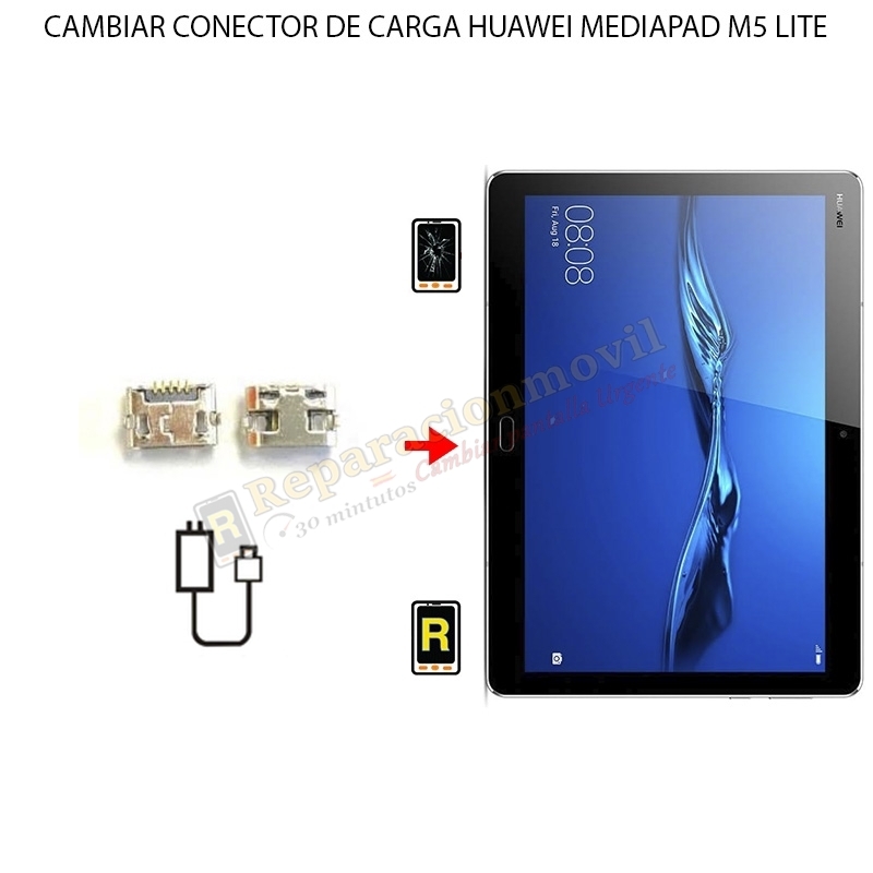 Cambiar Conector De Carga Huawei MediaPad M5 Lite