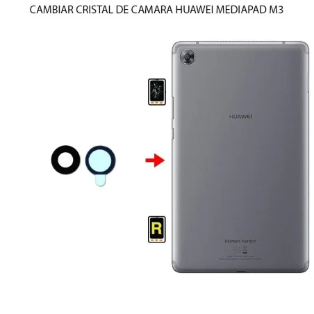 Cambiar Cristal Cámara Trasera Huawei MediaPad M3 8.4