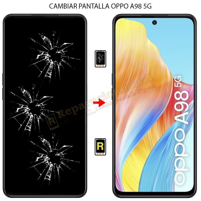 Cambiar Pantalla Oppo A98 5G Con Marco