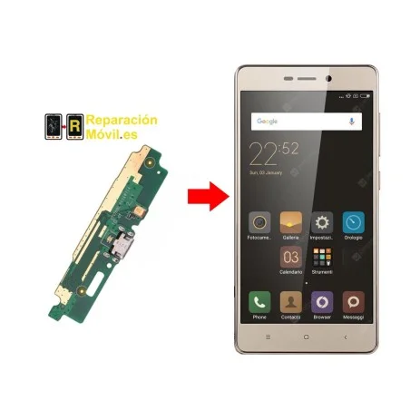 Cambiar Conector de carga Xiaomi Redmi 3s