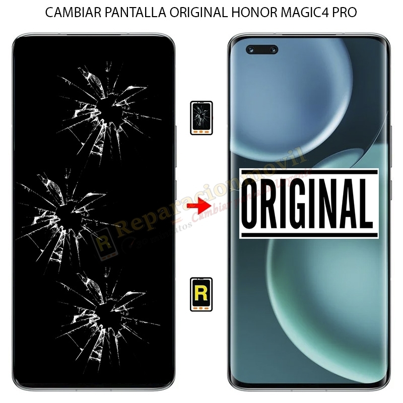 Cambiar Pantalla Original Honor Magic 4 Pro Sin Huella de pantalla