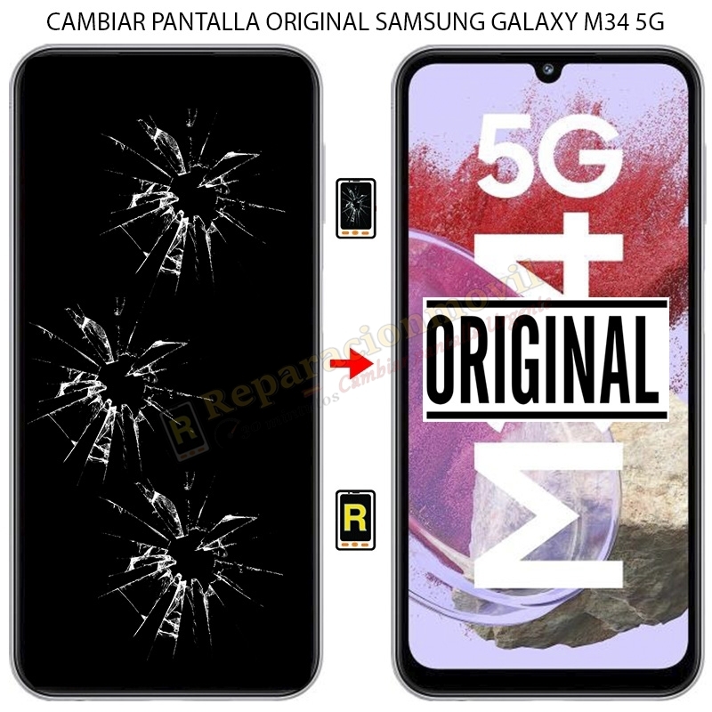Cambiar Pantalla Original Samsung Galaxy M34 5G