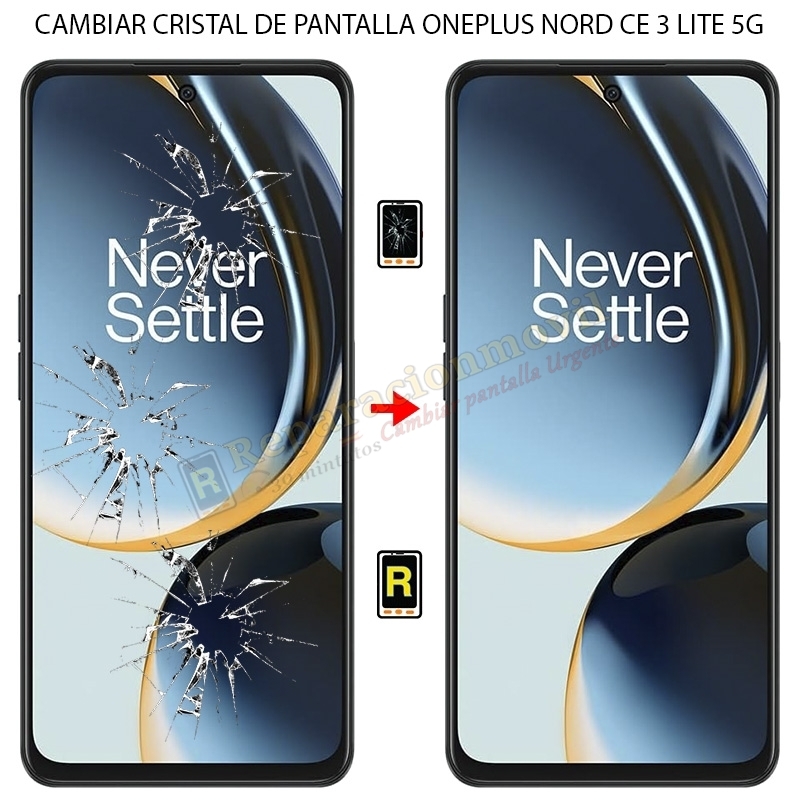 Cambiar Cristal de Pantalla OnePlus Nord CE 3 Lite 5G