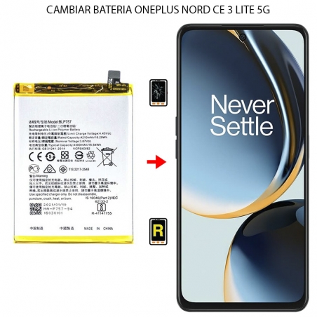 Cambiar Batería OnePlus Nord CE 3 Lite 5G