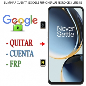 Eliminar Contraseña y Cuenta Google OnePlus Nord CE 3 Lite 5G